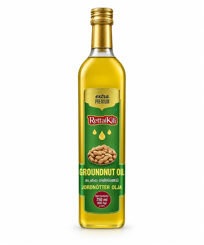 RettaiKili Groundnut Oil, Extra Premium